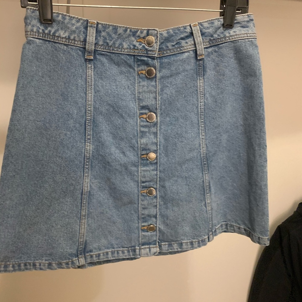 Denim Button skirt